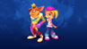 Render promocional de los aspectos "Flipa en colores" para Crash y Coco