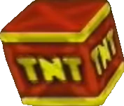 Una caja de TNT en Crash Bash.