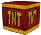 Una caja de TNT en Crash Bandicoot: The Wrath of Cortex.