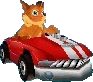 Crash en Crash Bandicoot Nitro Kart 3D