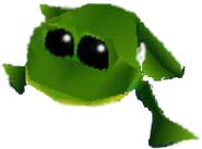 A frog in Crash Bandicoot 3: Warped.