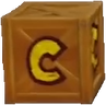 A Checkpoint Crate from Crash Bandicoot