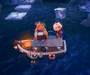 A stationary fisherman