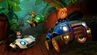 Isabella, Megumi and Ami racing in Prehistoric Playground