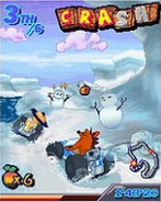 Cortex in an early mockup screenshot, featuring a cut snow world