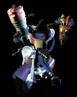 Render of Crash on his motorcycle with Aku Aku from the Japanese manual