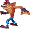 Promo render of Crash looking back