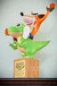 A rare 1998 statue of Crash and Baby T made to celebrate 1 million sold copies of Warped, given out to people involved with the game's development