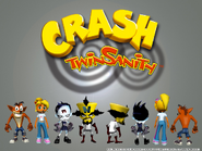 Crash, Cortex, Nina, and Coco.