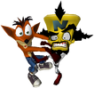 Crash and Cortex fighting