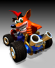 Promotional render of Crash in his kart