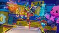 N. Tropy (F), Catbat, Crash and Cortex in City Scrape.