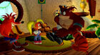 Coco, Crash, and Crunch Bandicoot, and Pura in The Wrath of Cortex