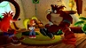 Crash, Coco, and Crunch Bandicoot, and Pura in The Wrath of Cortex