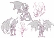 Catbat concept art by Nicholas Kole.