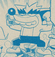 Fake Crash as he appears in Crash Bandicoot: Kattobi! Spin World