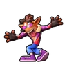 Crash's Spyro Biker skin