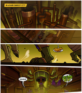 An unnamed Gasmoxian city, as seen in the Nitro-Fueled digital comic