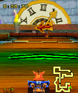 Out of Time in the N-Gage version of Crash Nitro Kart