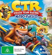 Oxide on the NTSC-U/PAL box art for Crash Team Racing Nitro-Fueled