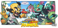 Cortex being confronted by Catbat in Catbat