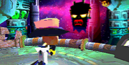 Uka Uka is upset with Doctor Neo Cortex for failing him once again