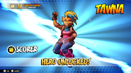Tawna's unlock screen.