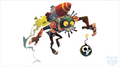 Concept art of a Berserk Bomber using a jet pack from It's About Time