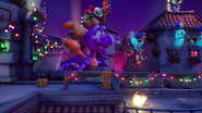 Spyro's parade float cameo.
