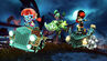 Promotional screenshot of Witch Tawna racing Ragdoll Nina and Frank N. Brio on Nina's Nightmare