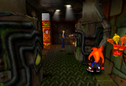 Crash walking towards a Slim