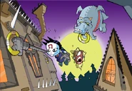 Rooftop rampage concept.jpg (293 KB) Concept art of the level