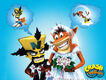 A promo image featuring Cortex marrying Crash