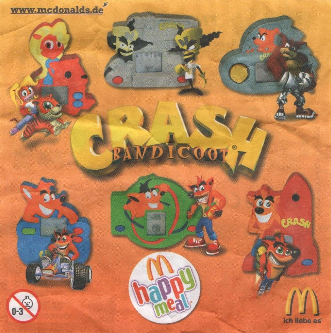 Crash Team Rumble McDonald's Happy Meal Toy #2 Crash's Memory Card Game  with Crash Bandicoot! 