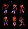 Crash posing in The Wrath of Cortex