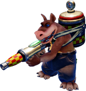 Dingodile in the N. Sane Trilogy.