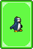The penguin's trading game card in Crash Purple.