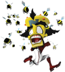 Cortex attacked by bees.