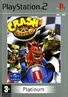 Crash on the PAL PlayStation 2 Platinum box art of Crash Nitro Kart