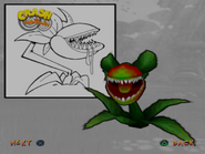 Concept art of a man-eating plant in Twinsanity