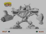 Concept art of the Mecha-Bandicoot