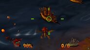 Crash locks in on a ship.