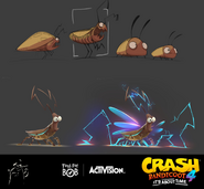 Concept art of electro-roaches for It's About Time.