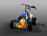 Promotional artwork of Ripper Roo in his kart