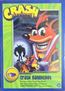 Crunch in the background of Card #30 for Crash Bandicoot & Spyro Adventure World
