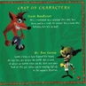 Character descriptions - NTSC-U
