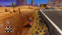 Fake Crash's location in the level.