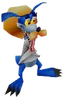 Ripper Roo in his blonde wig in Crash Bandicoot 2