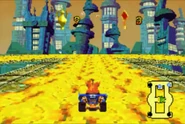 Teknee in the Game Boy Advance version of Crash Nitro Kart.