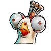 King Chicken's mugshot from Crash Team Racing Nitro-Fueled